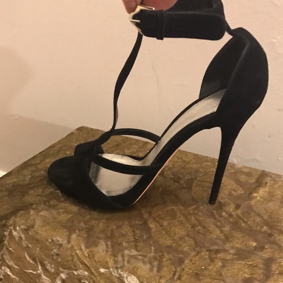 Alexander McQueen Suede Strappy Heels - Picture 2 of 8